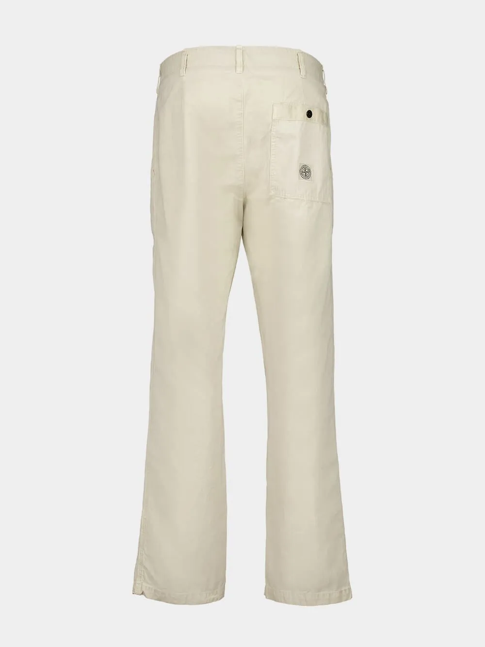 Sand Beige 'Old' Effect Fatigue Trousers sold by Fashion Clinic product image thumbnail 4