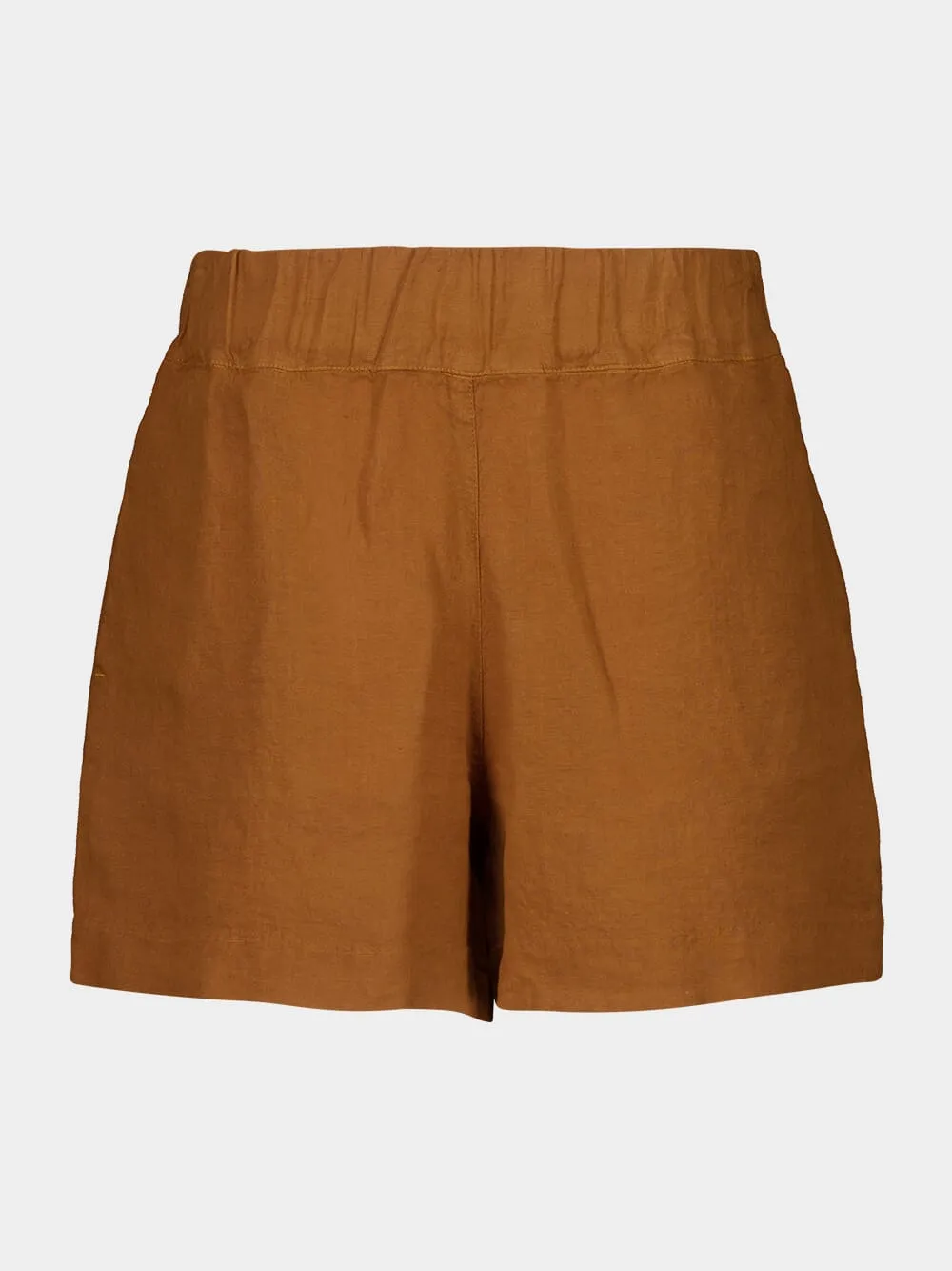 Curry Casual Fit Linen Shorts sold by Fashion Clinic