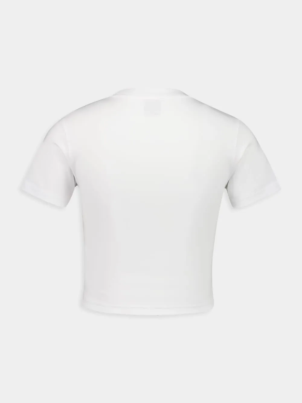 White Casa Beach Wave Cropped T-Shirt sold by Fashion Clinic product image thumbnail 2