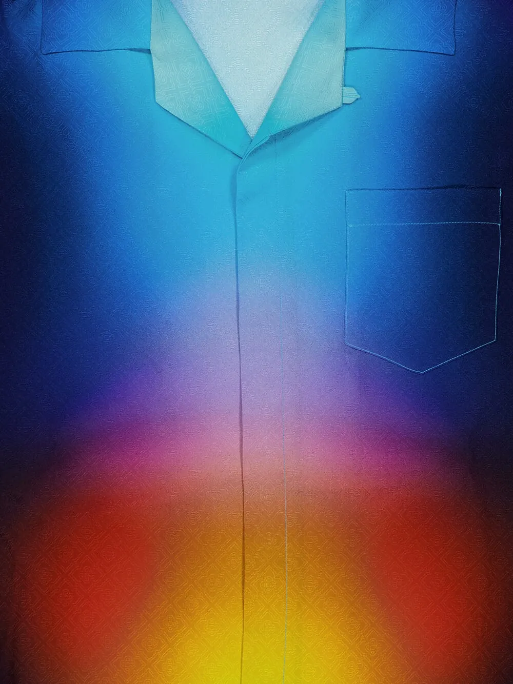 Gradient Silk Short Sleeve Shirt sold by Fashion Clinic product image thumbnail 3