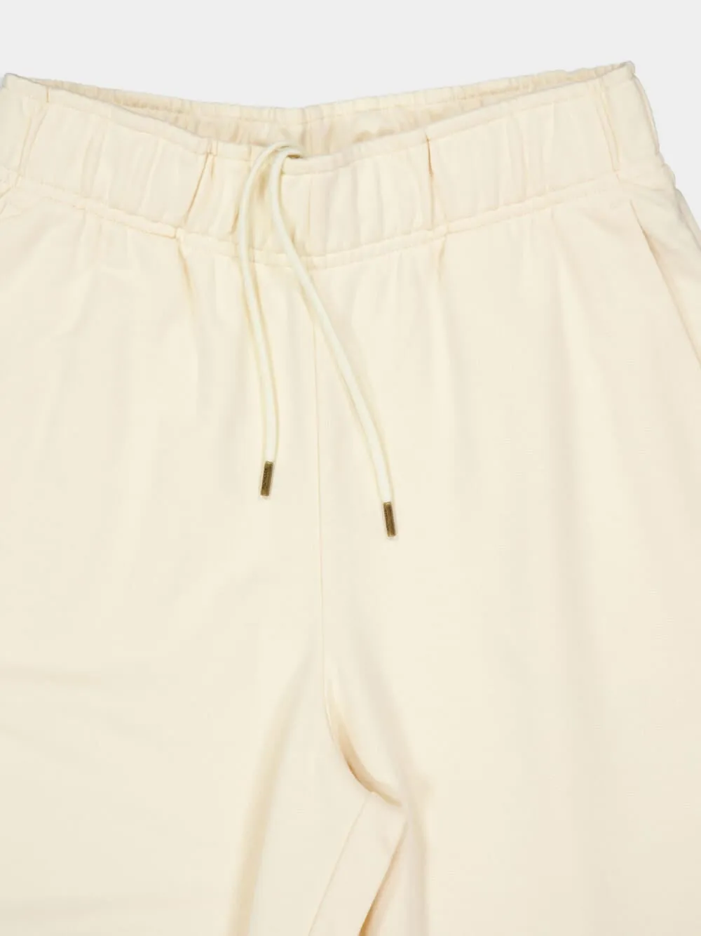 White Wide-Leg Cotton Track Pants sold by Fashion Clinic product image thumbnail 5