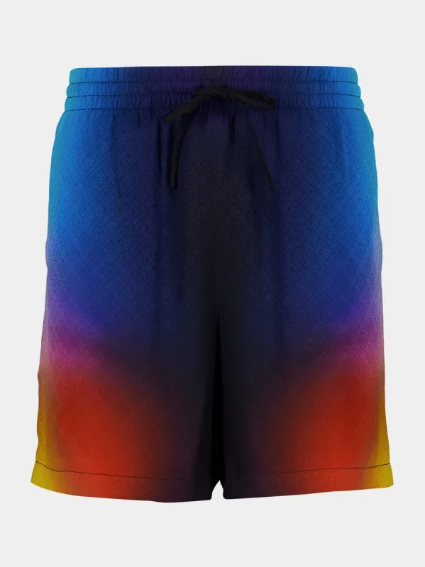 Gradient Silk Shorts sold by Fashion Clinic