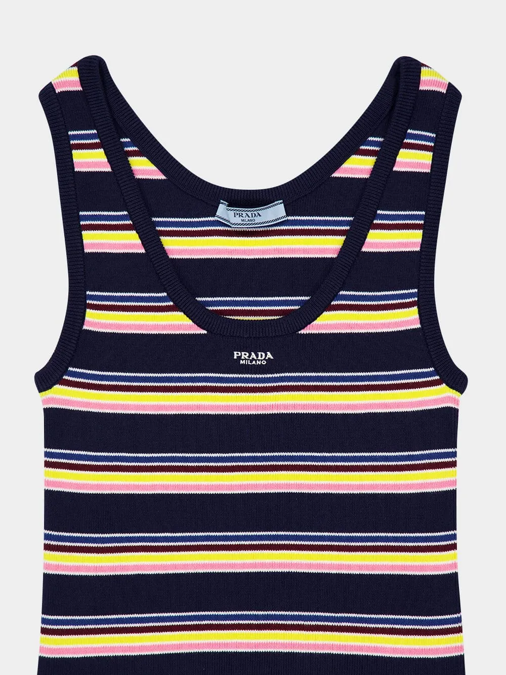 Striped Sleeveless Knit Tank Top sold by Fashion Clinic product image thumbnail 3