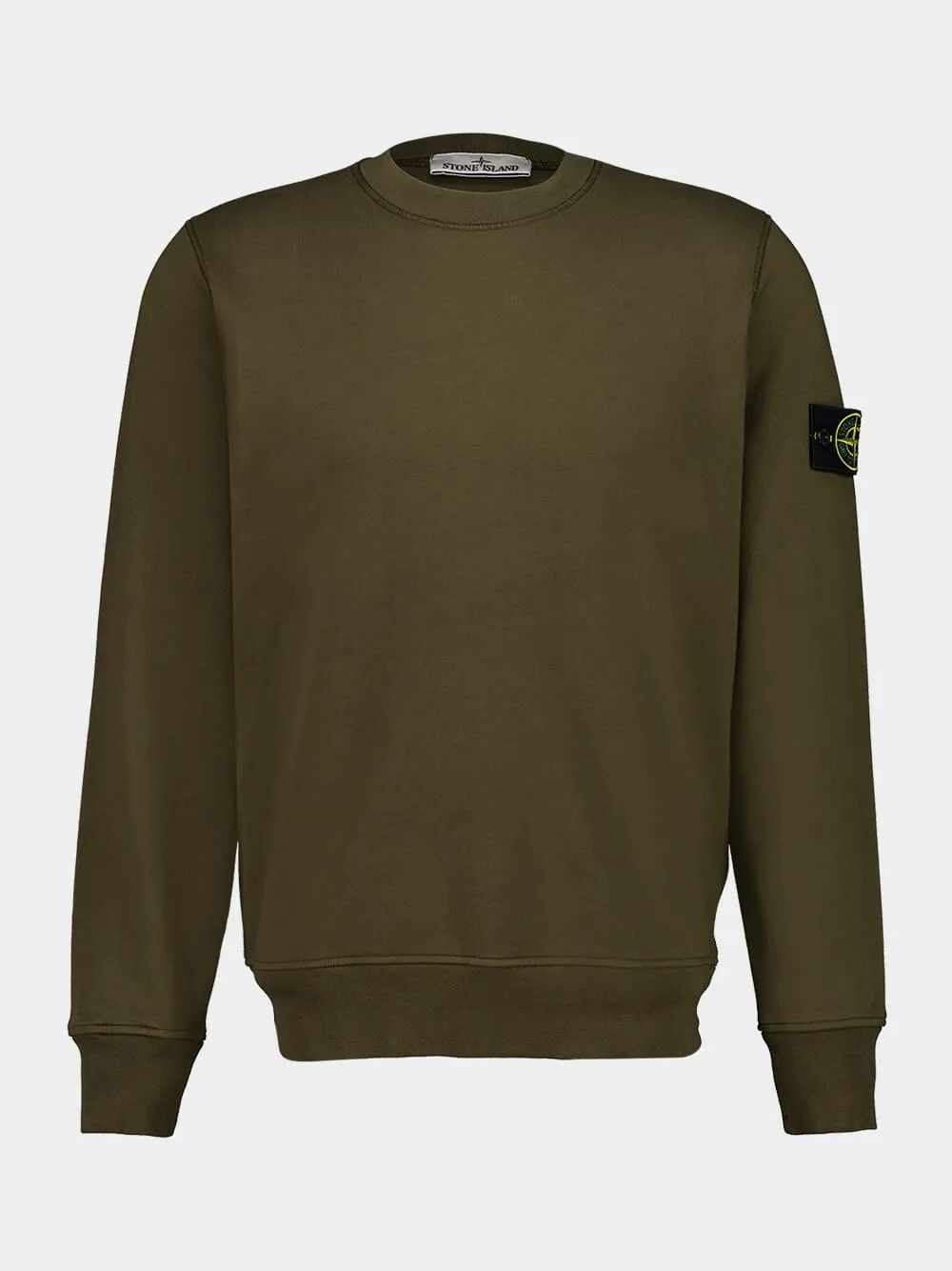 Military Green Sweatshirt with Side Logo sold by Fashion Clinic