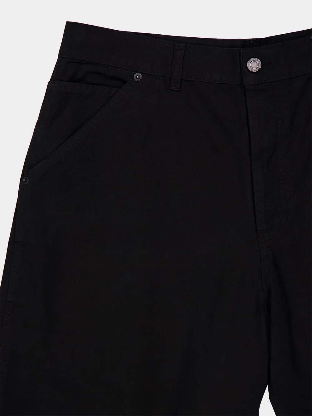 Black Baggy Cotton Twill Bermuda Shorts sold by Fashion Clinic product image thumbnail 3