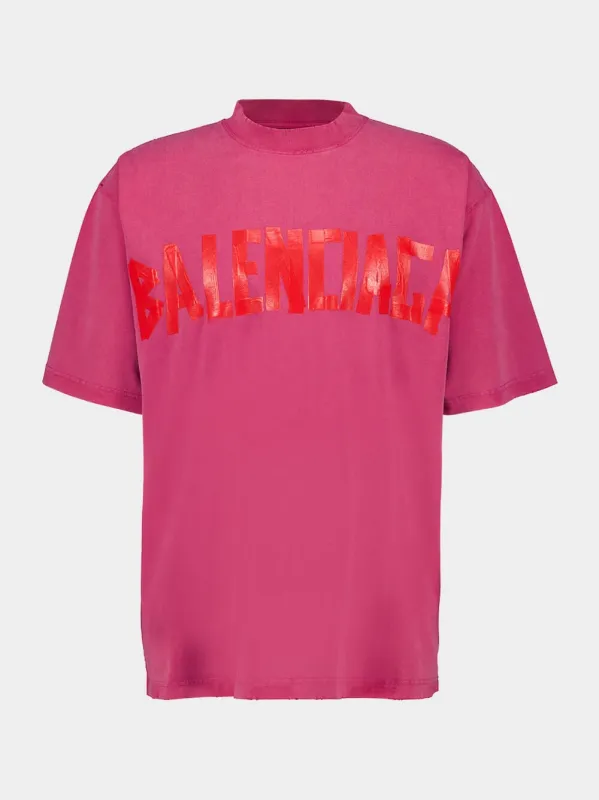 Raspberry Logo Medium Fit T-Shirt sold by Fashion Clinic