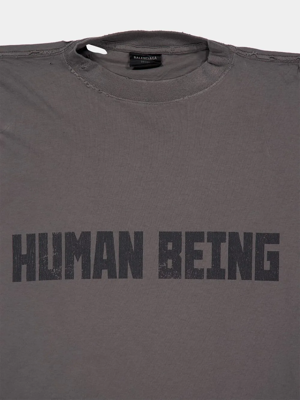 Dark Grey Human Being T-Shirt sold by Fashion Clinic product image thumbnail 3