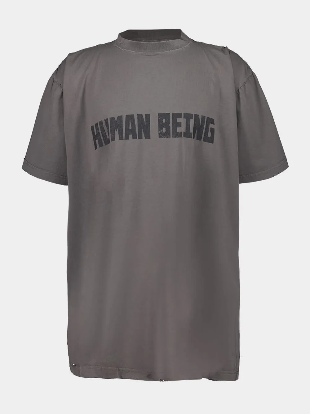 Dark Grey Human Being T-Shirt sold by Fashion Clinic