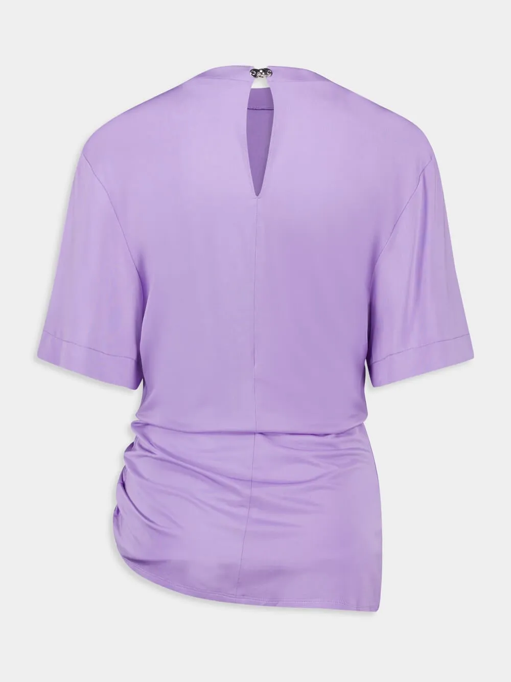 Lavender Jersey T-Shirt with Side Bow sold by Fashion Clinic product image thumbnail 2