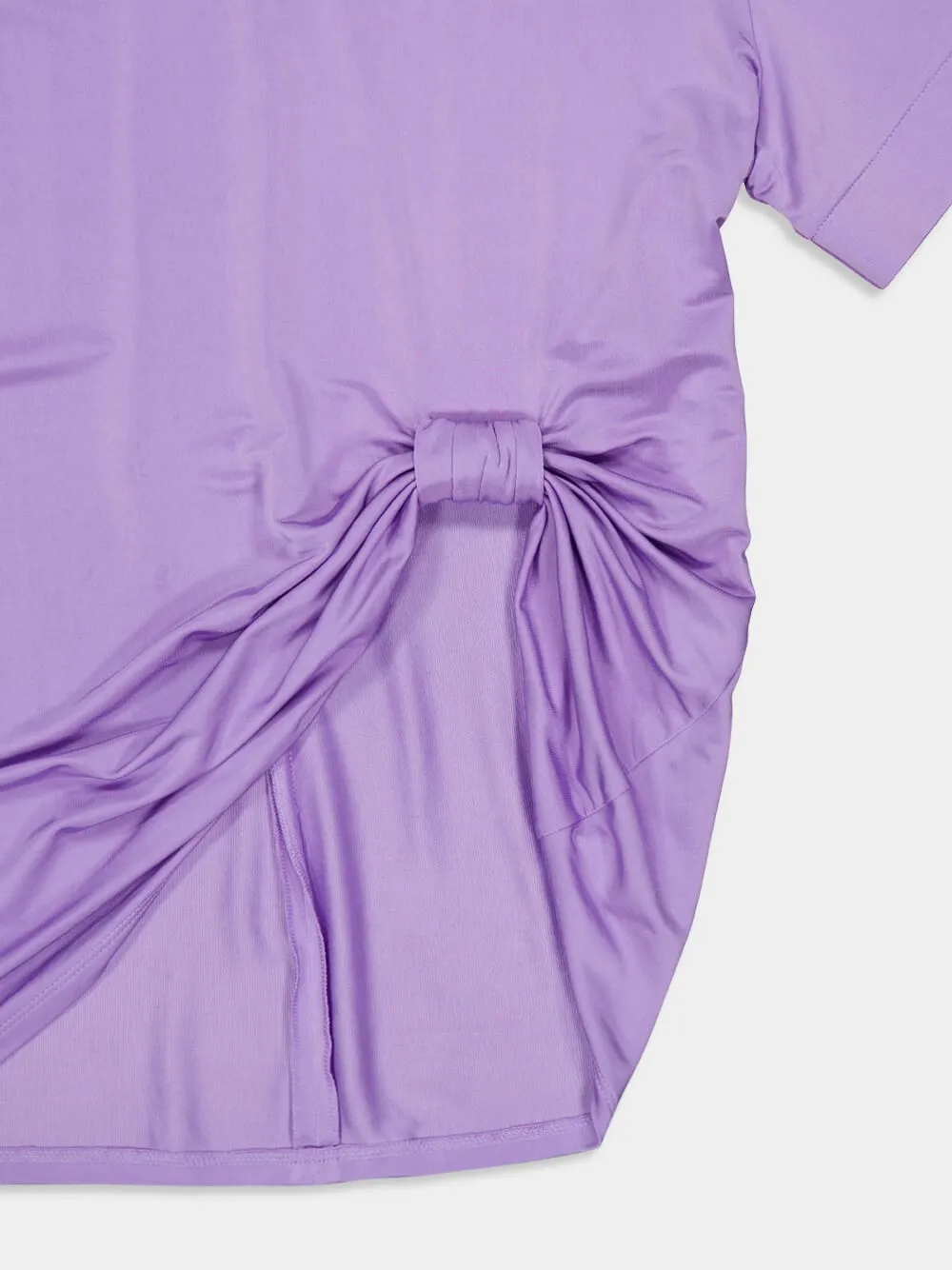 Lavender Jersey T-Shirt with Side Bow sold by Fashion Clinic product image thumbnail 4