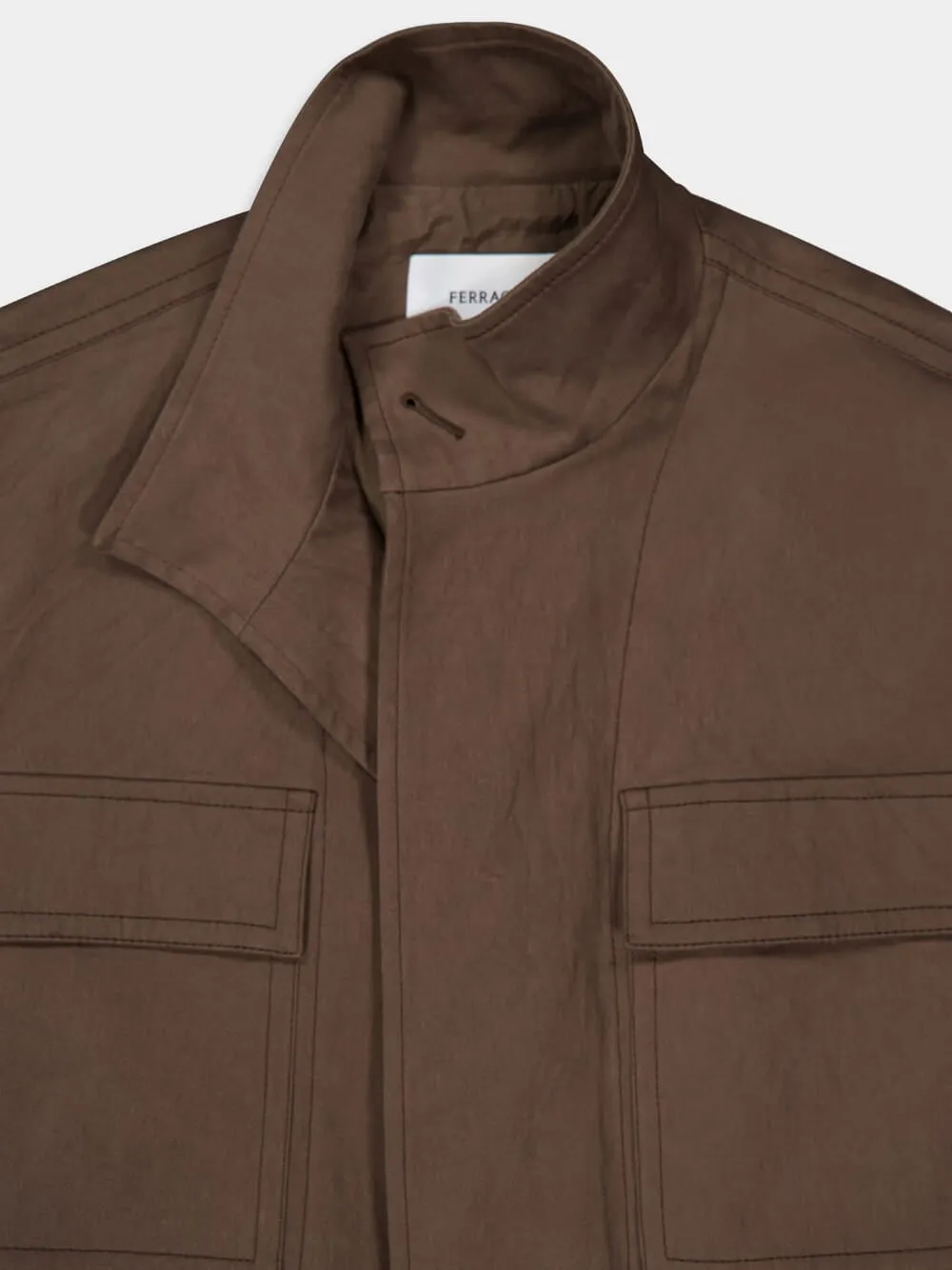 Sement Brown Saharan Jacket sold by Fashion Clinic product image thumbnail 5