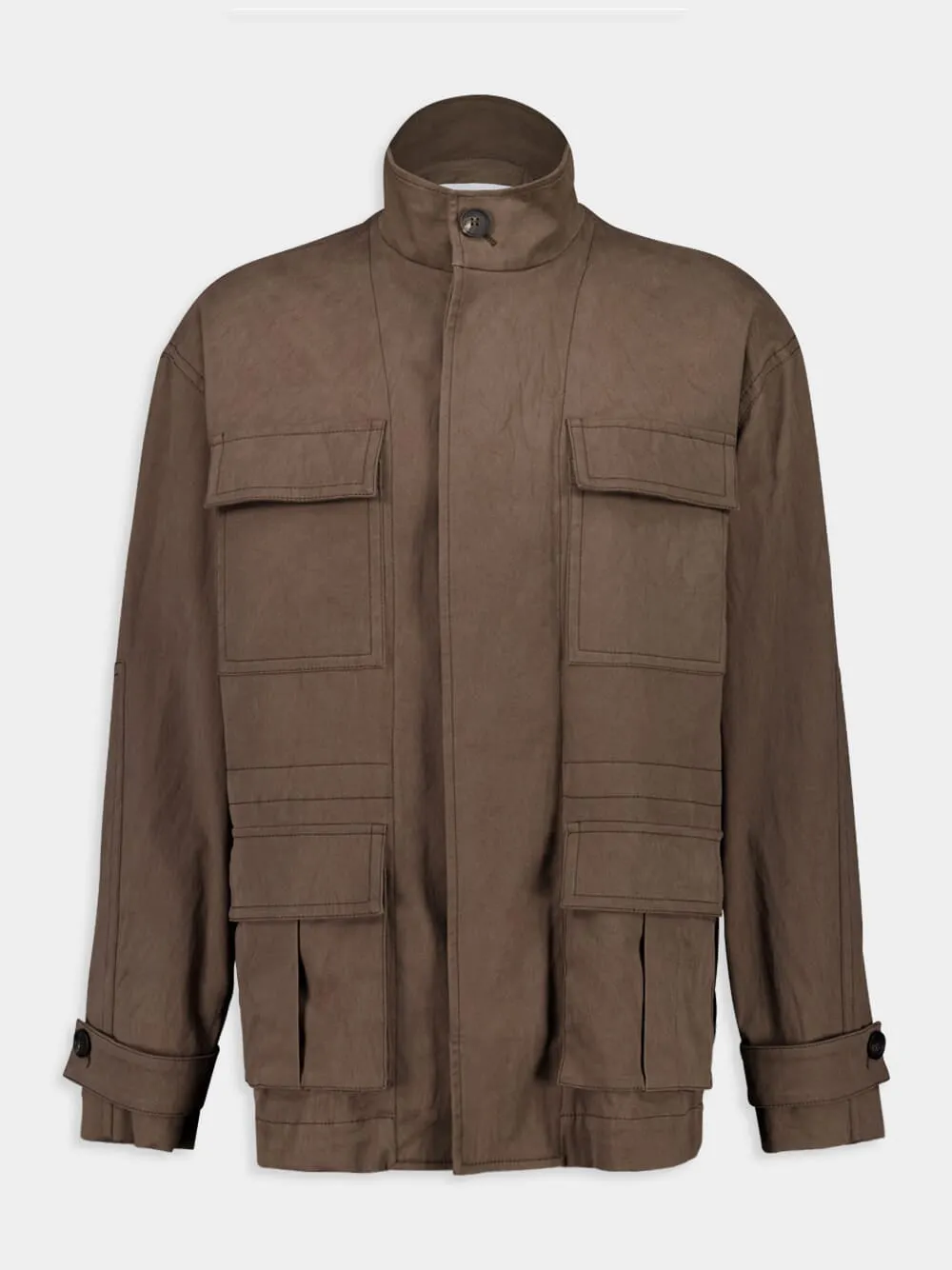 Sement Brown Saharan Jacket sold by Fashion Clinic product image thumbnail 2