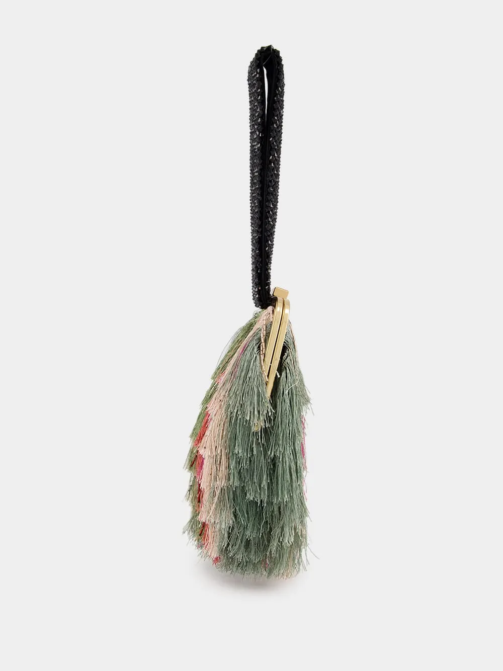 Striped Embroidery Palazzo Mini Bag sold by Fashion Clinic product image thumbnail 3