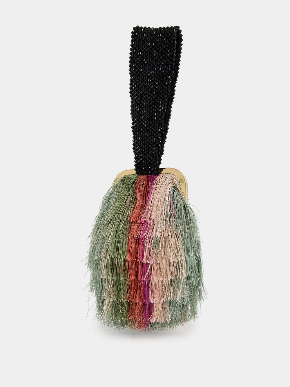 Striped Embroidery Palazzo Mini Bag sold by Fashion Clinic product image thumbnail 4