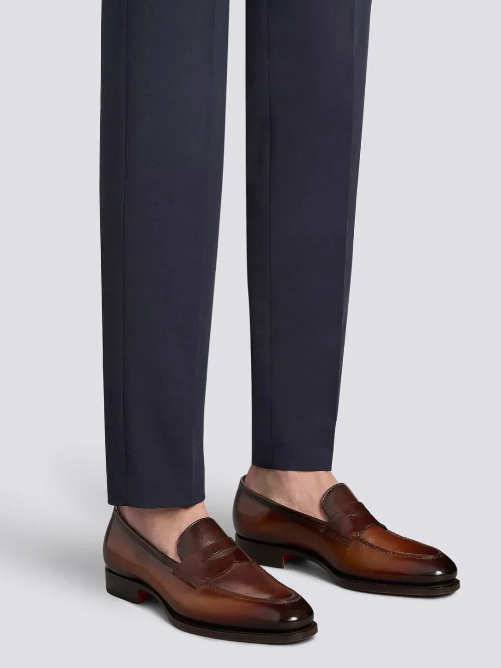 Dark Brown Leather Penny Loafer sold by Fashion Clinic product image thumbnail 2