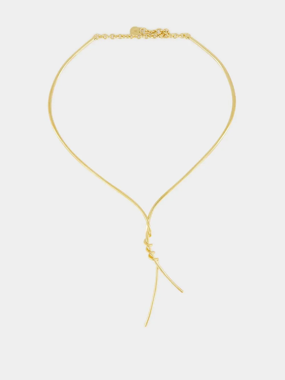 Twisted Gold Necklace sold by Fashion Clinic