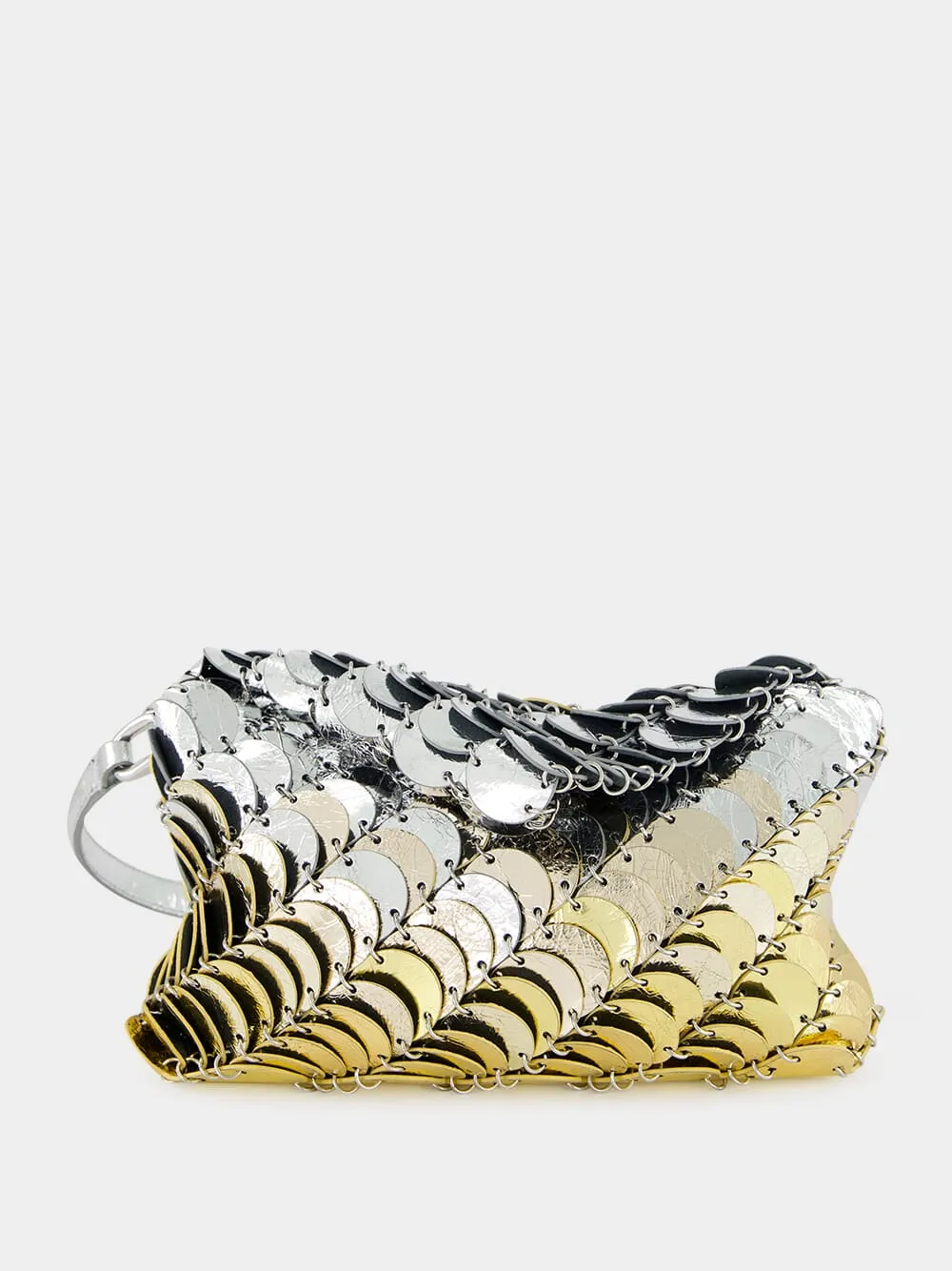 Silver & Gold Paco Leather Bag sold by Fashion Clinic