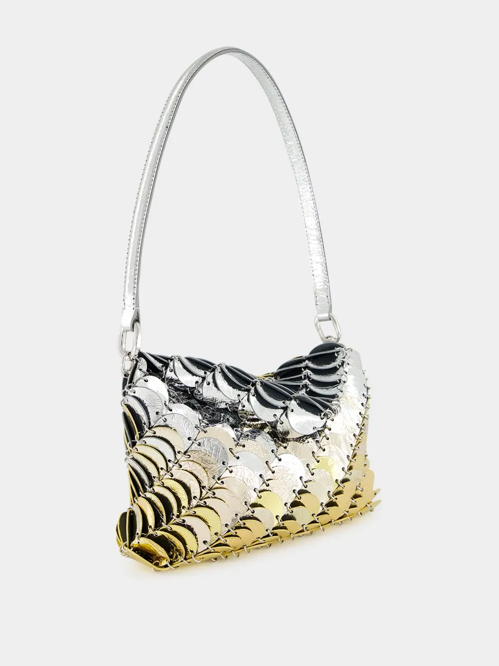 Silver & Gold Paco Leather Bag sold by Fashion Clinic product image thumbnail 4
