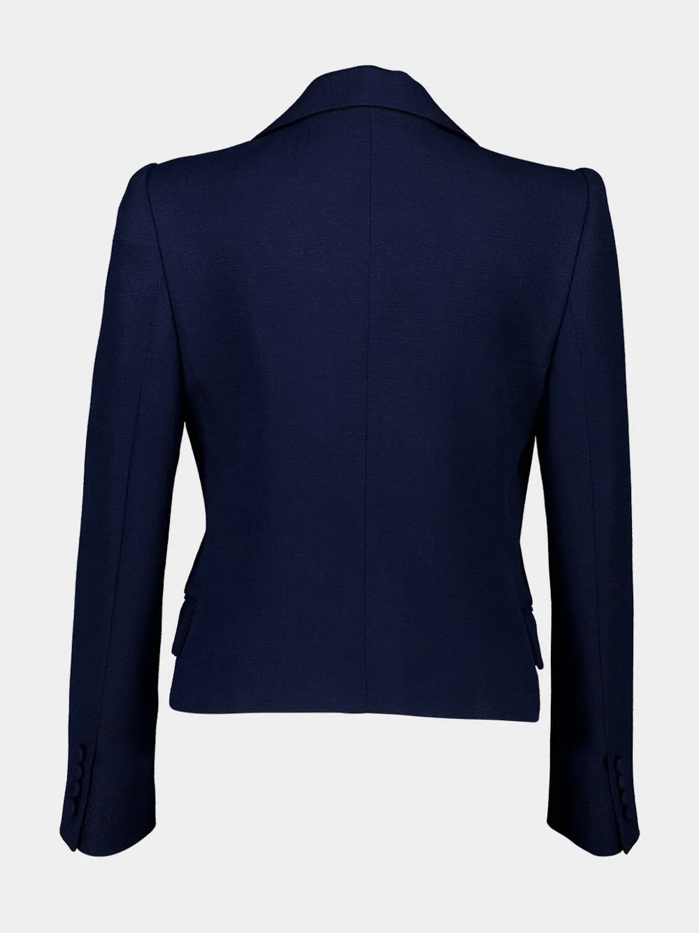 Provence Blue Viscose Jacket with Bow sold by Fashion Clinic product image thumbnail 4