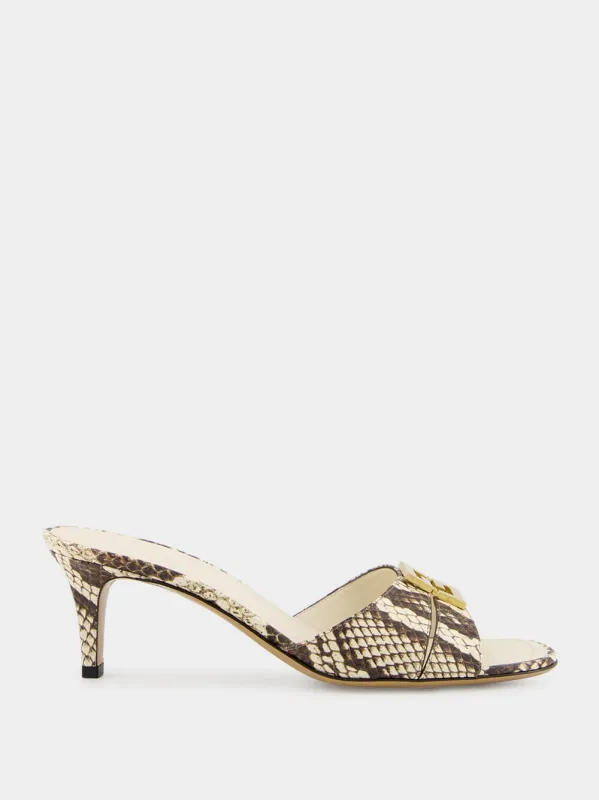 Brown Ayers Medium-Heeled Sandals sold by Fashion Clinic
