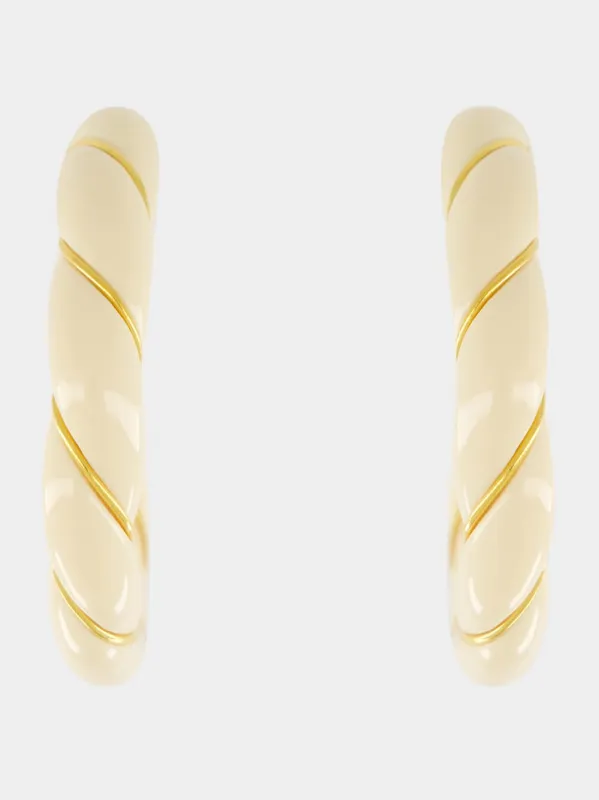 Diana Ivory Earrings made by Fashion Clinic