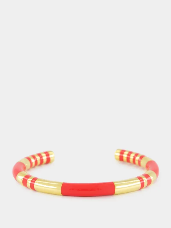 Positano Coral Rush Bangle sold by Fashion Clinic