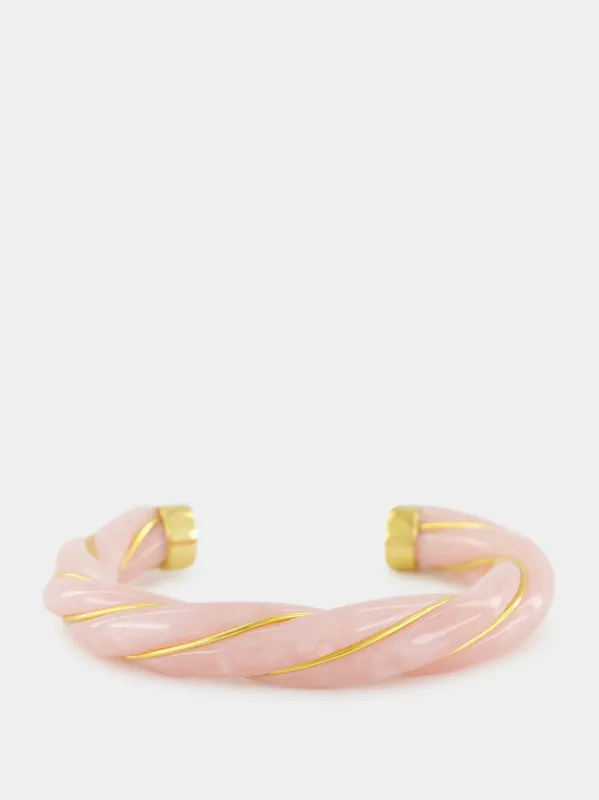 Pink Mother-of-Pearl Diana Bangle sold by Fashion Clinic