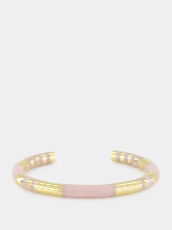 Pink Mother-of-Pearl Positano Bangle sold by Fashion Clinic