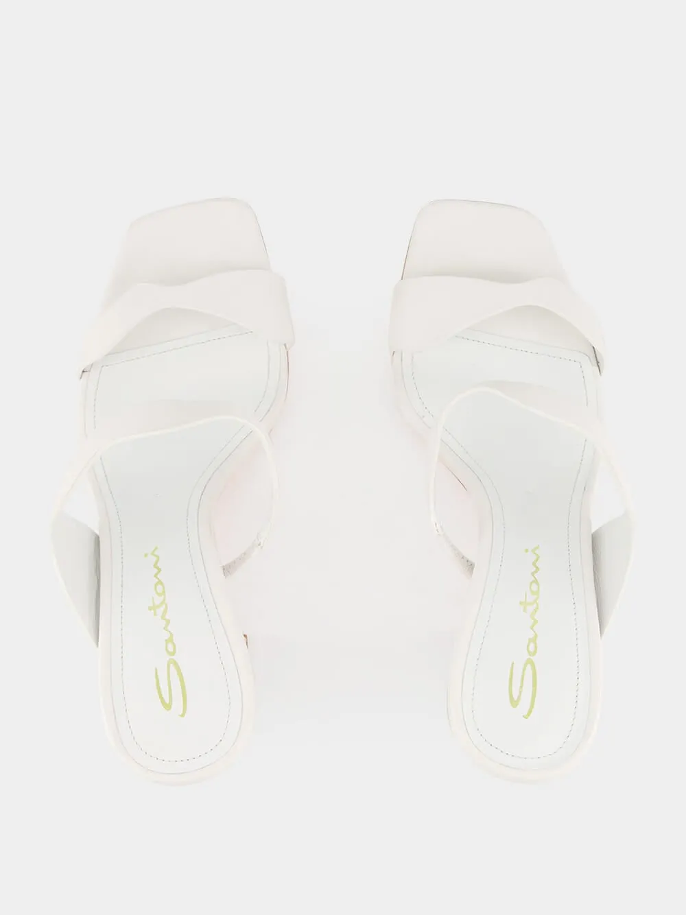 White Leather Adriatica Mules sold by Fashion Clinic product image thumbnail 4