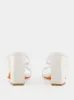 White Leather Adriatica Mules sold by Fashion Clinic