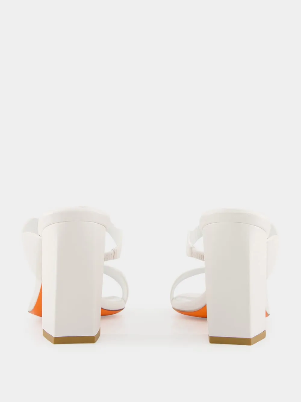 White Leather Adriatica Mules sold by Fashion Clinic product image thumbnail 5