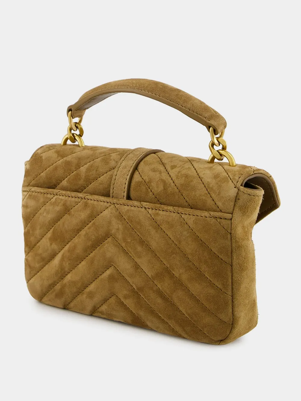 Golden Leaf College Mini Suede Bag sold by Fashion Clinic product image thumbnail 5