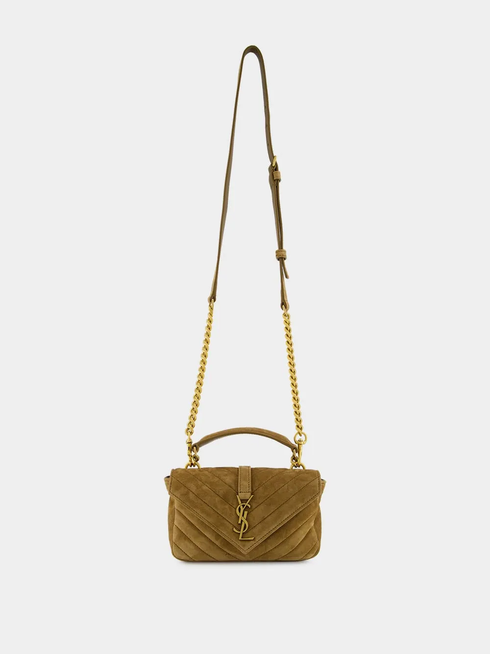 Golden Leaf College Mini Suede Bag sold by Fashion Clinic product image thumbnail 2