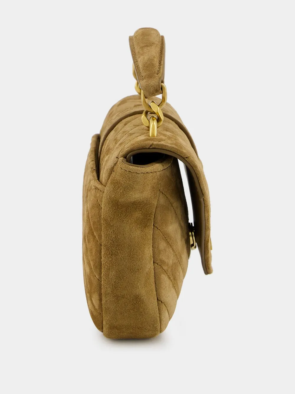 Golden Leaf College Mini Suede Bag sold by Fashion Clinic product image thumbnail 4