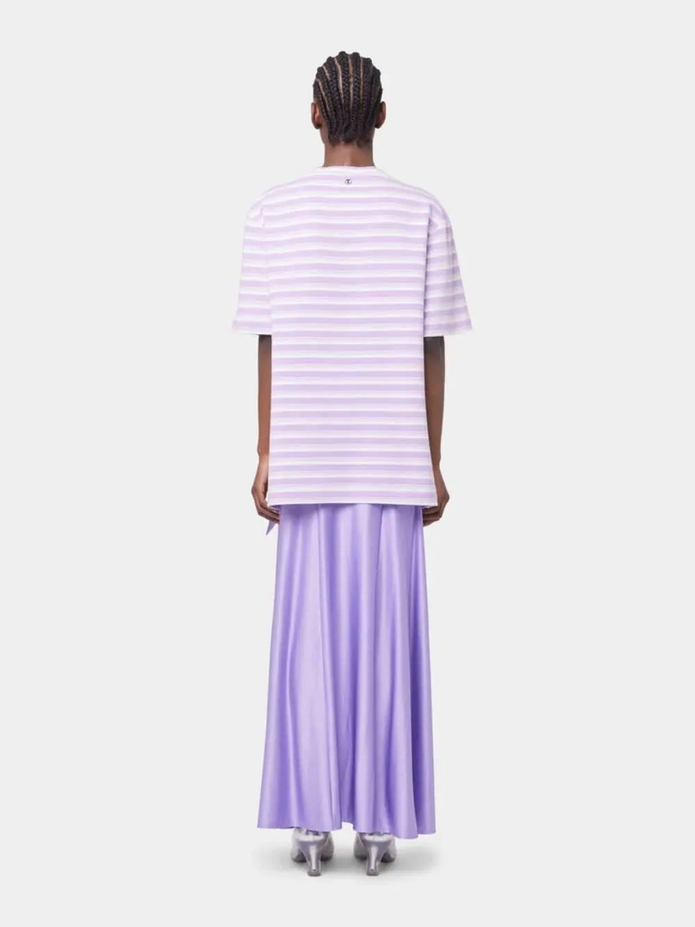 Lavender Long Jersey Skirt sold by Fashion Clinic product image thumbnail 5