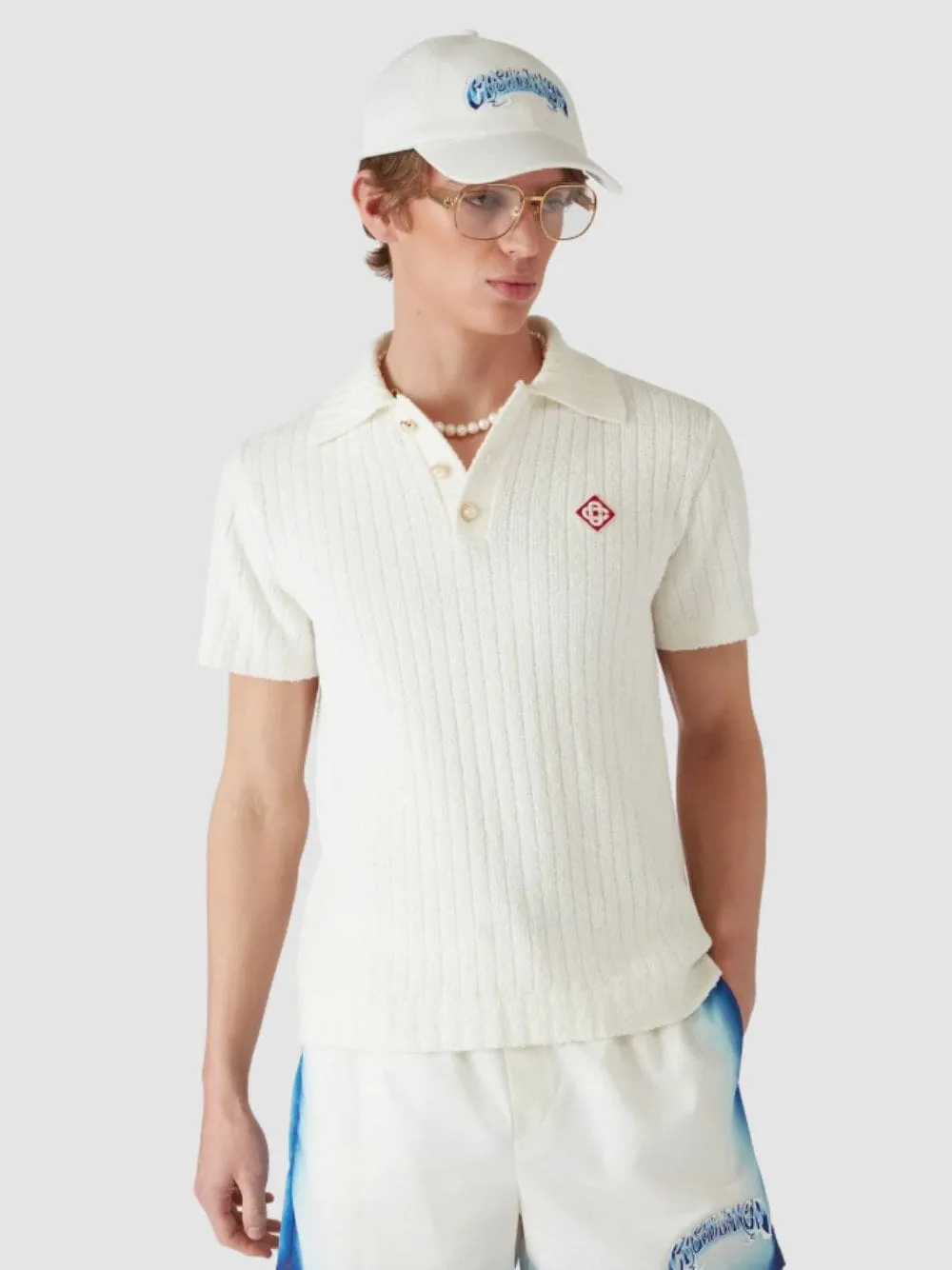 White Blue Fade Logo Cap sold by Fashion Clinic product image thumbnail 2