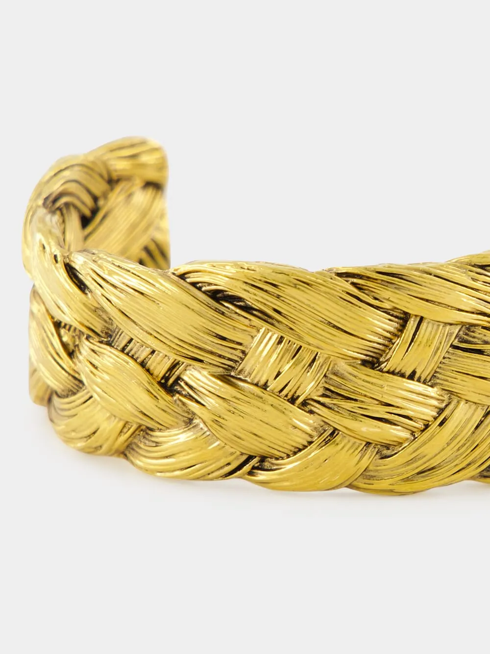 Gold Braided Cuff sold by Fashion Clinic product image thumbnail 3