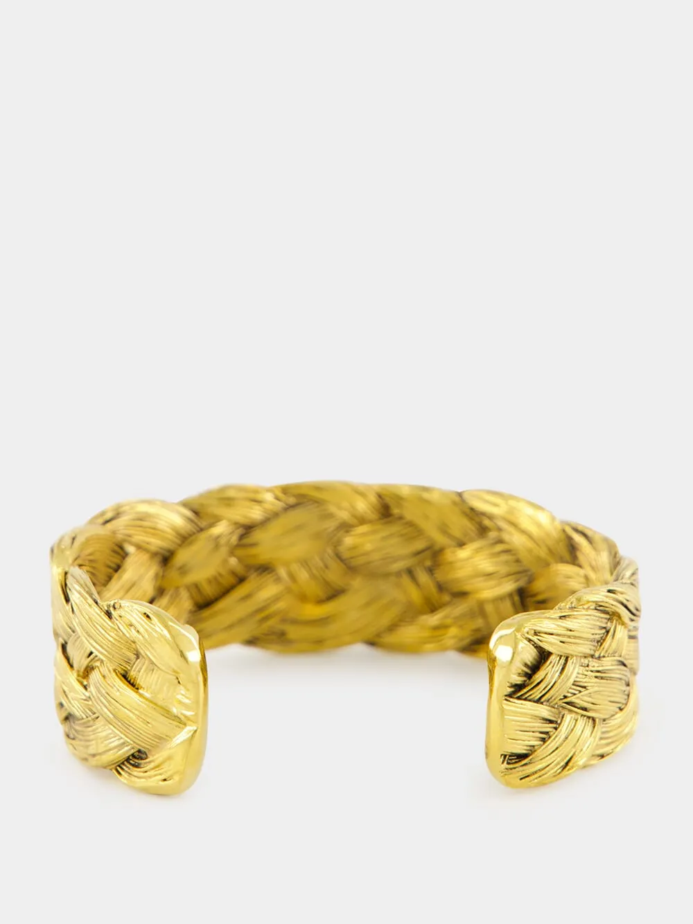 Gold Braided Cuff sold by Fashion Clinic product image thumbnail 2