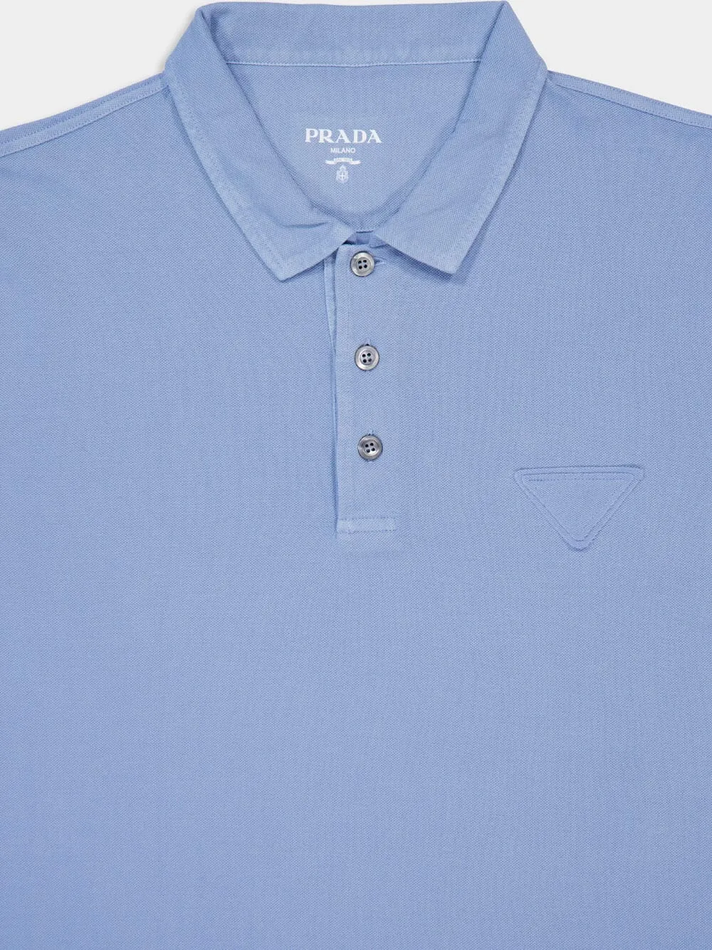 Blue Short Sleeve Polo Shirt sold by Fashion Clinic product image thumbnail 3