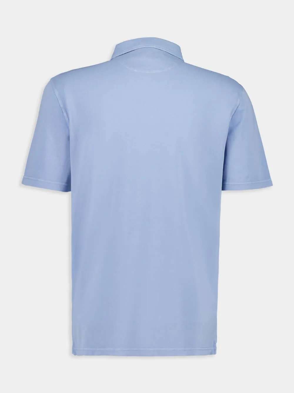 Blue Short Sleeve Polo Shirt sold by Fashion Clinic product image thumbnail 2