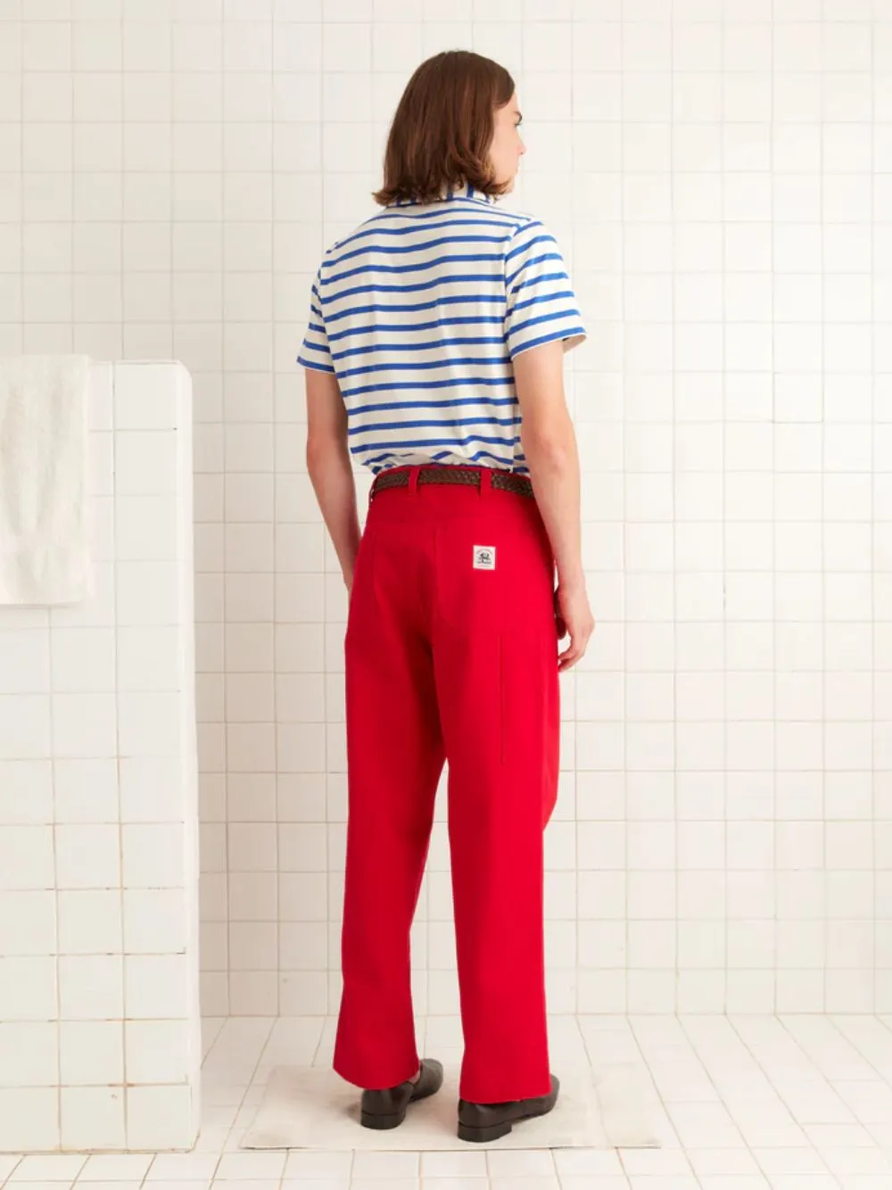 Red Spring Twill Knolly Brook Trousers sold by Fashion Clinic product image thumbnail 3