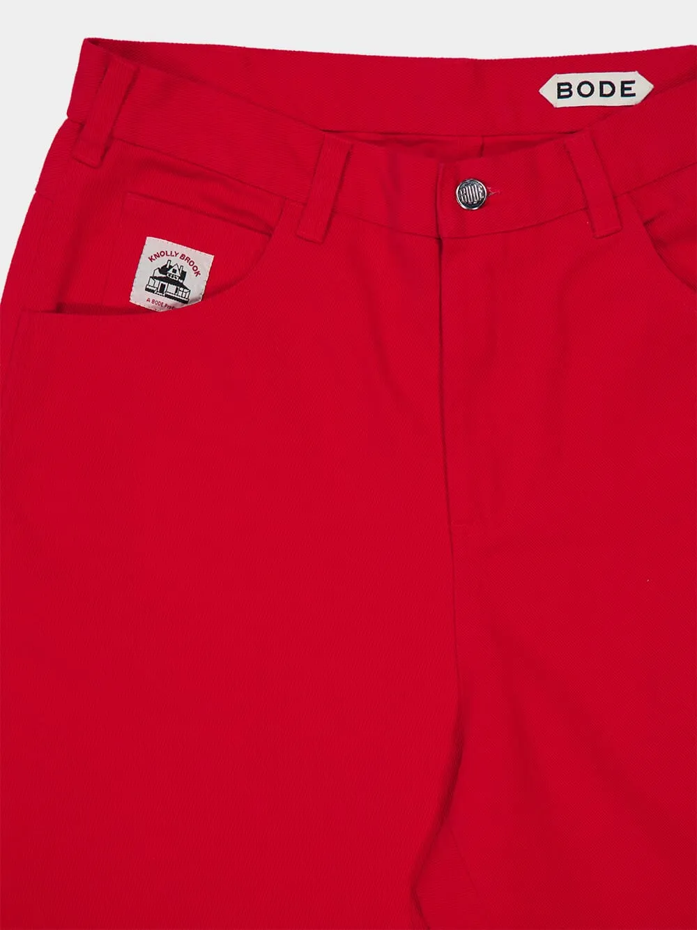 Red Spring Twill Knolly Brook Trousers sold by Fashion Clinic product image thumbnail 5