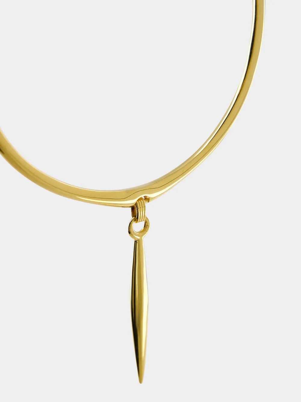 Vintage Gold Brass Arrow Torque sold by Fashion Clinic product image thumbnail 4