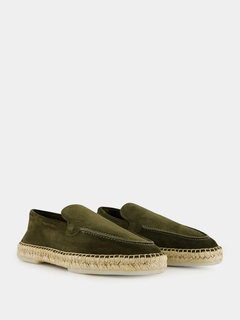 Olive Green Suede Beachside Loafers sold by Fashion Clinic product image thumbnail 3