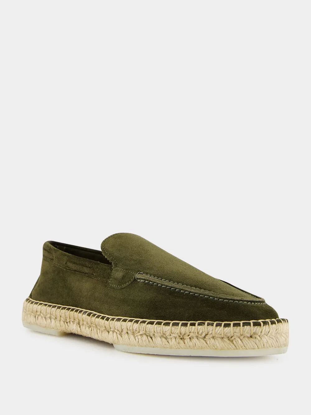 Olive Green Suede Beachside Loafers sold by Fashion Clinic product image thumbnail 2