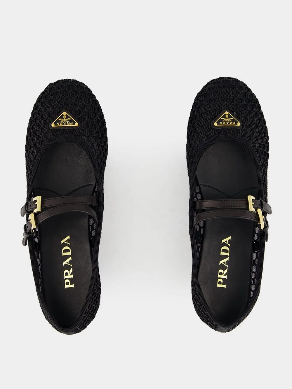 Black Mesh Fabric ballerinas sold by Fashion Clinic product image thumbnail 4