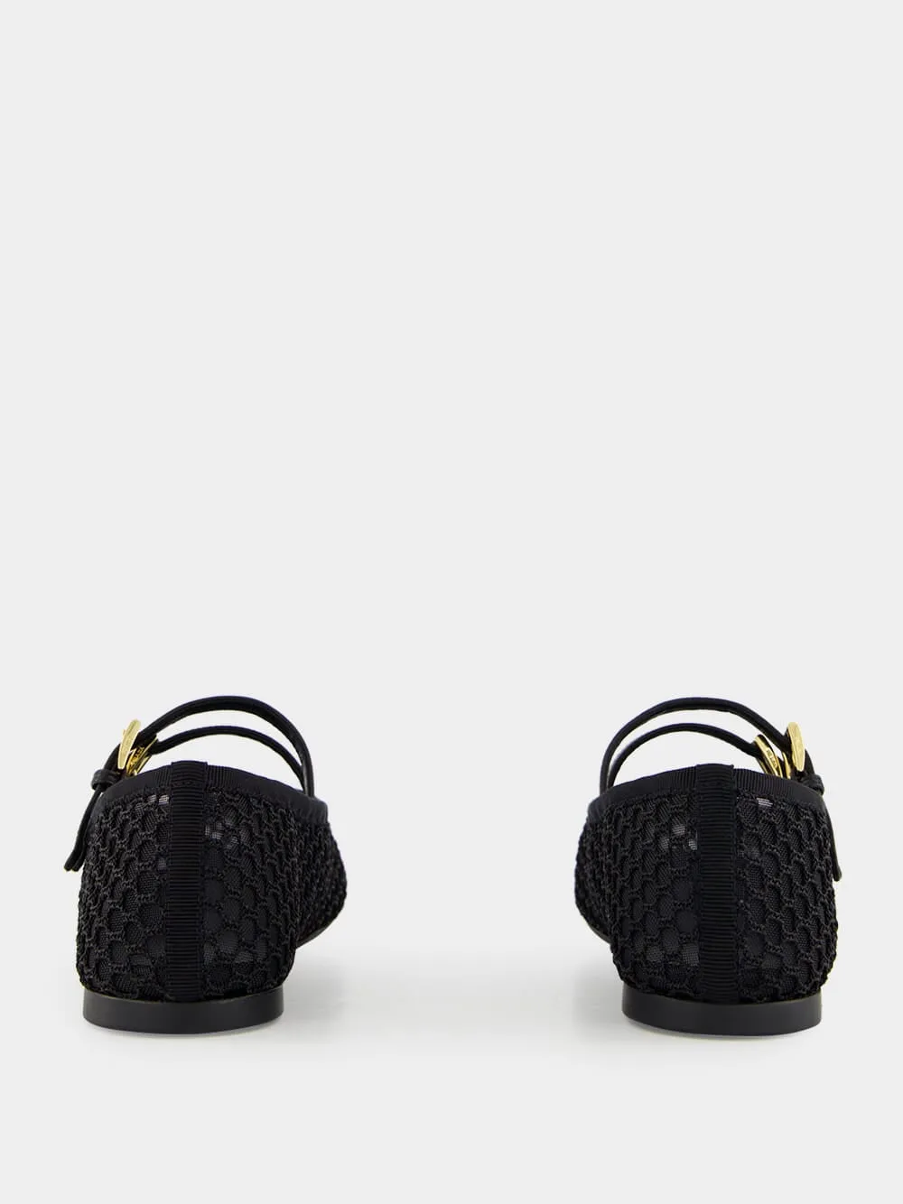 Black Mesh Fabric ballerinas sold by Fashion Clinic product image thumbnail 5