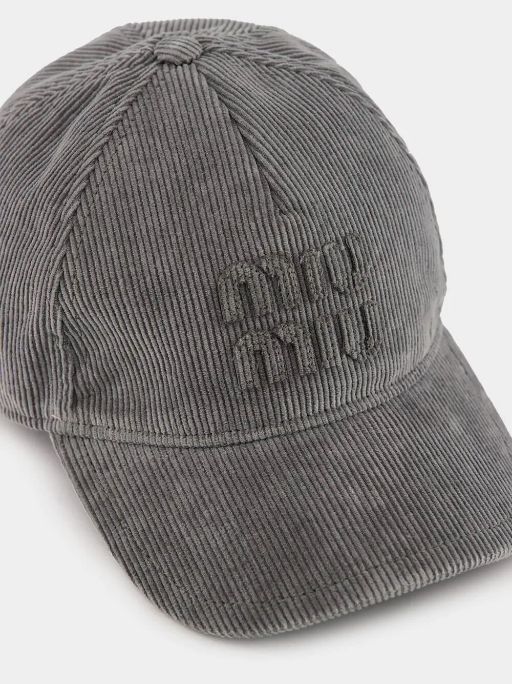 Grey Corduroy Baseball Cap sold by Fashion Clinic product image thumbnail 3