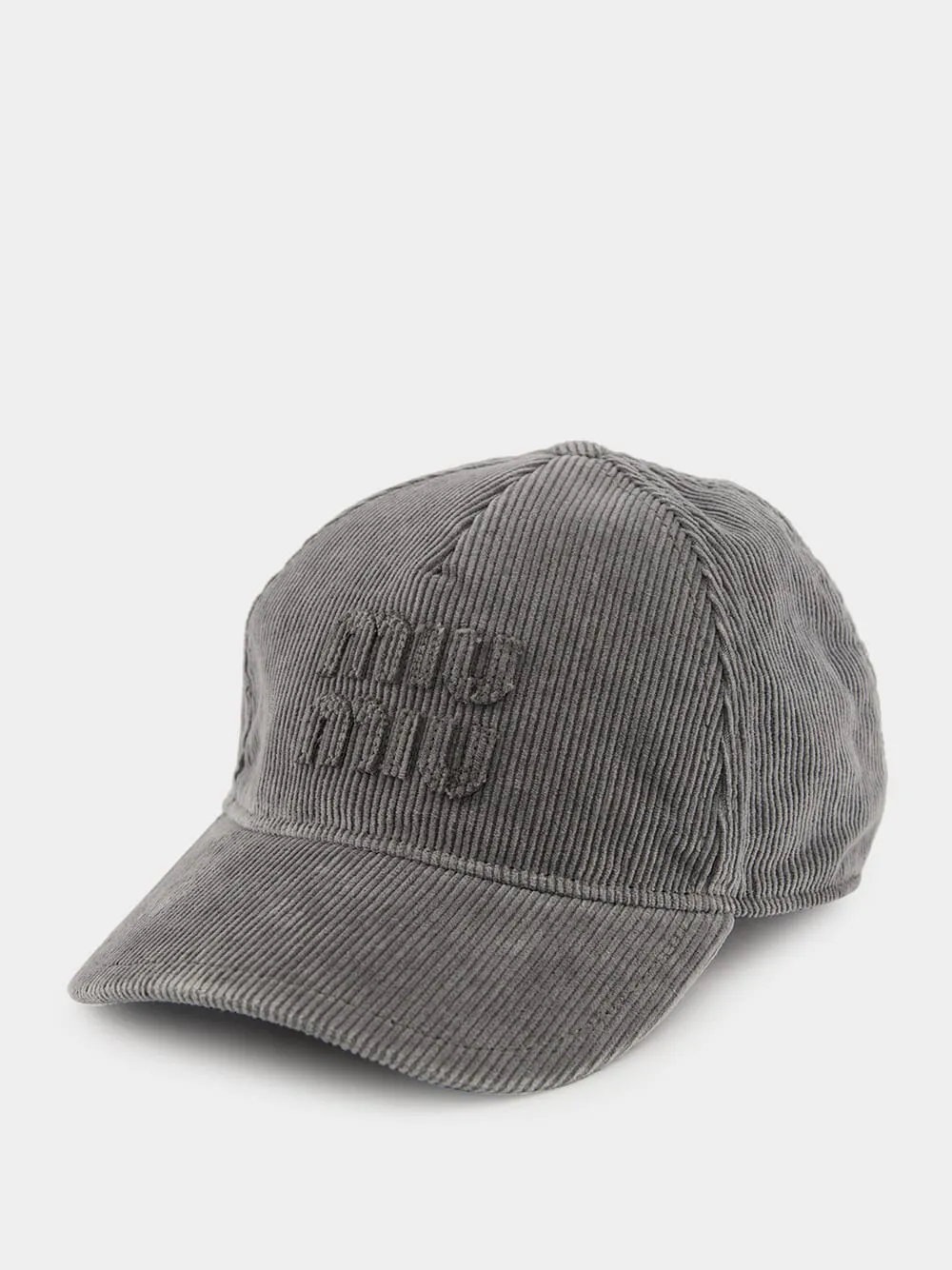 Grey Corduroy Baseball Cap sold by Fashion Clinic