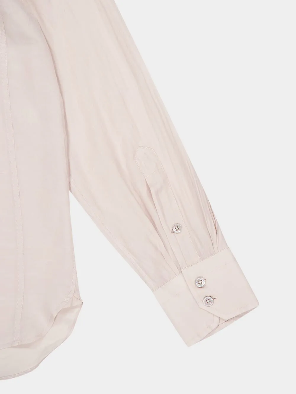 Light Beige Military-Inspired Twill Shirt sold by Fashion Clinic product image thumbnail 4